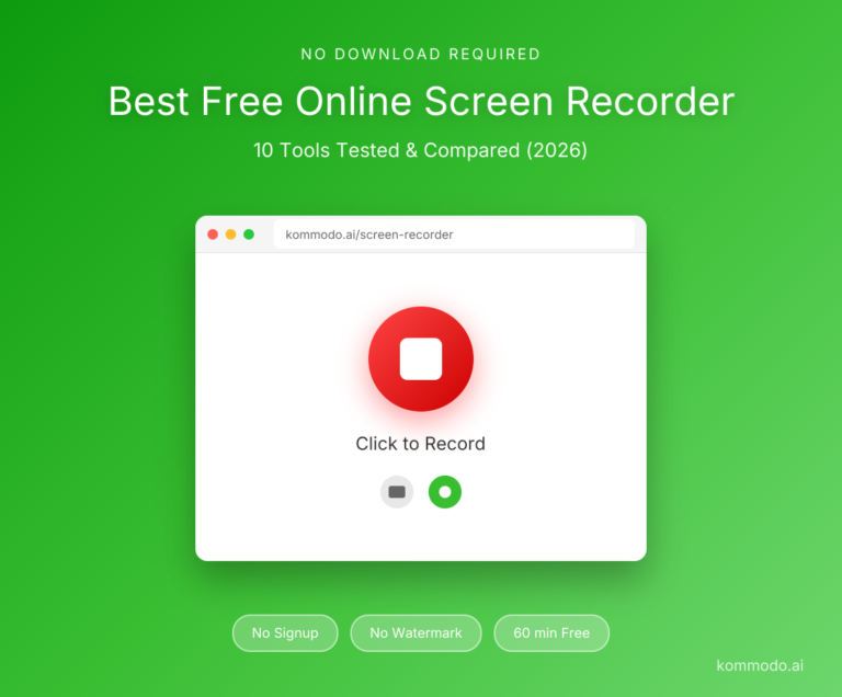 Best Free Alternative to Loom Screen Recorder Online for Easy Recording and Sharing Videos