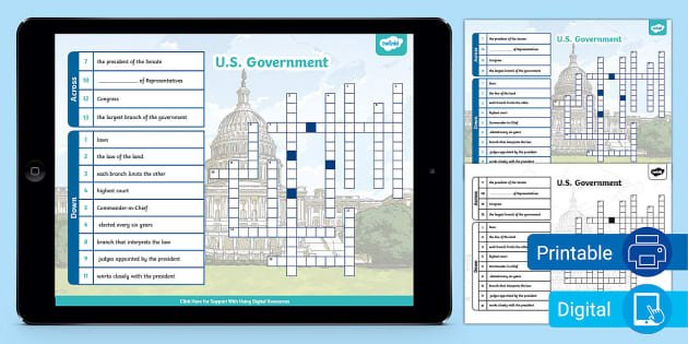 Government Crossword Puzzle Answer Key: Clear Clues For Types Of Government Today